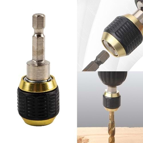 Hex Manyetik Matkap Ucu Adaptörü Otomatik 60 mm Hızlı Değişim