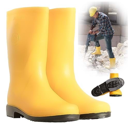 Çizme Palalı Uzun Sarı Çizme No: 43