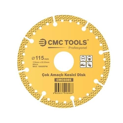 Kesici Çok Amaçlı Kesici Disk 115 MM Tuğla Metal Mermer PVC
