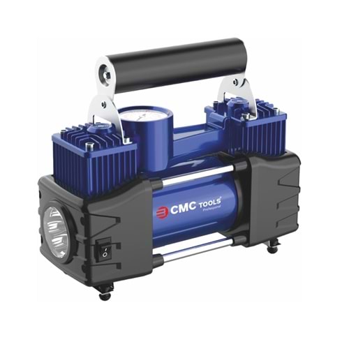 Hava Kompresörü Çift Piston 12 Volt CMC Mini Hava Kompresörü Araç Hava Kompresörü – Cmc Hava Kompresörü Çift Piston Çakmaklık Girişli