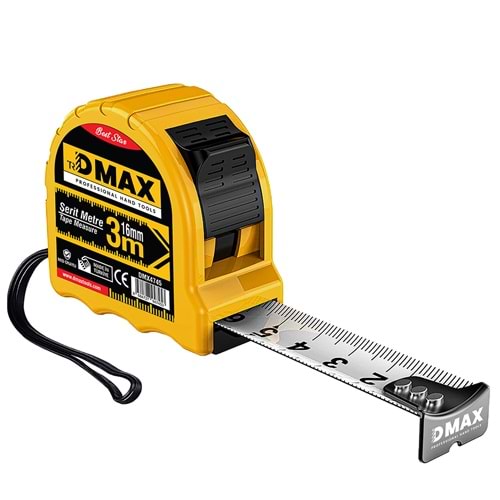 Dmax Profesyonel Şerit Metre 3*16 Mm Garantili Şerit Metre