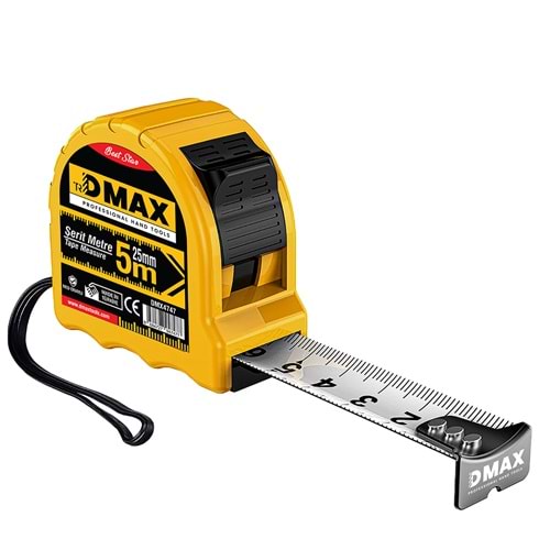 Dmax Profesyonel Şerit Metre 5*19 Mm Garantili Şerit Metre