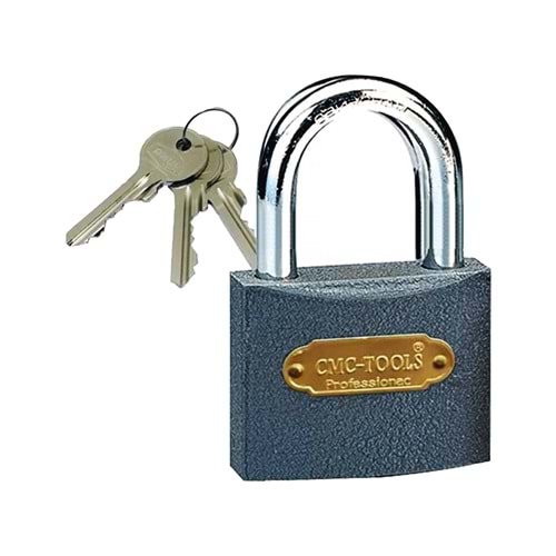 Asma Kilit Gri Kısa 38 Mm - İthal