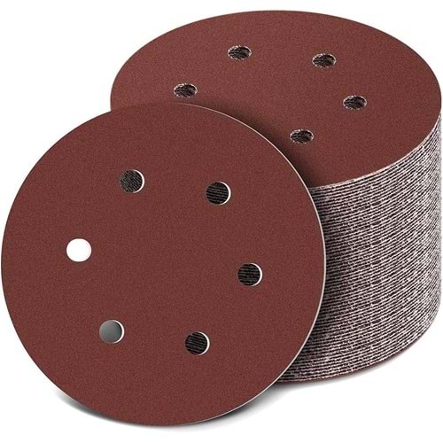 Cırtlı Zımpara Pedi 150 Mm 150 Kum ( Delikli )