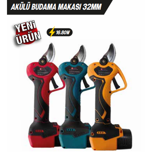 Budama Makası – Akülü 16.8V Şarjlı, 32 mm Kesim Kapasiteli