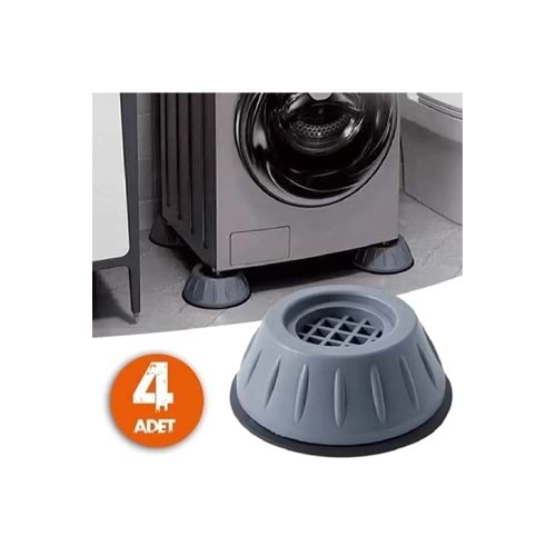 Titreşim Önleyici Ayak Gri 4 Lü Set