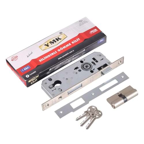 YMK 35 mm Hibrit Silindirli Gömme Kilit Kare 23mm