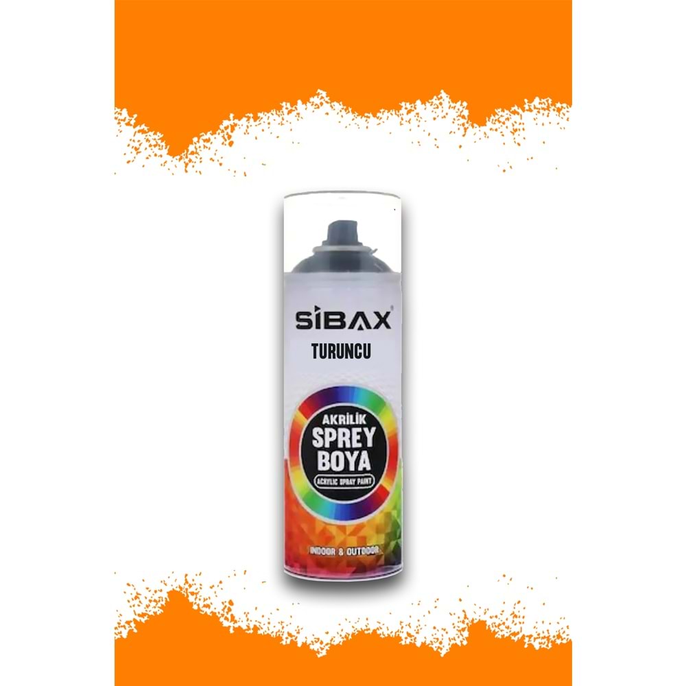 Sprey Boya Sibax Akrilik Sprey Boya 400 Ml Turuncu