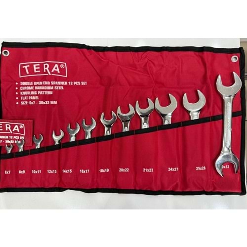Anahtar Takımı Açık Ağız 12 Parça TERA PRO