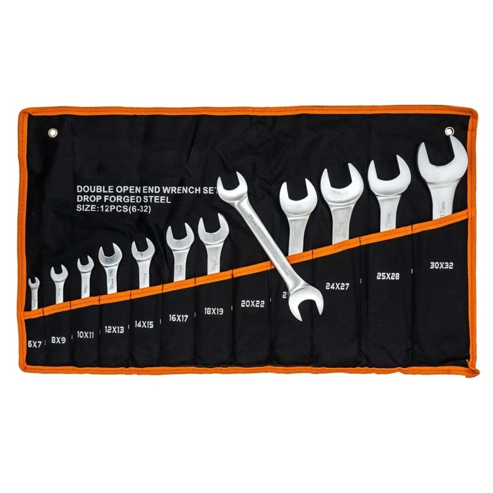 Anahtar Takımı Açık Ağız 12 Parça