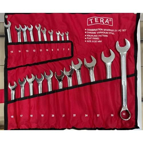 Anahtar Takımı Kombine 21 Parça TERA PRO