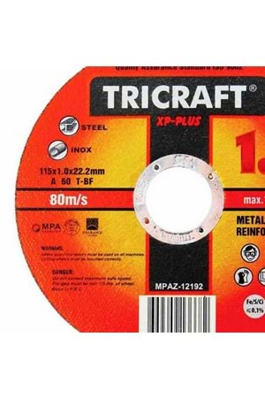 İnox Kesici Taş 115*1 Mm Tricraft profesyonel taş