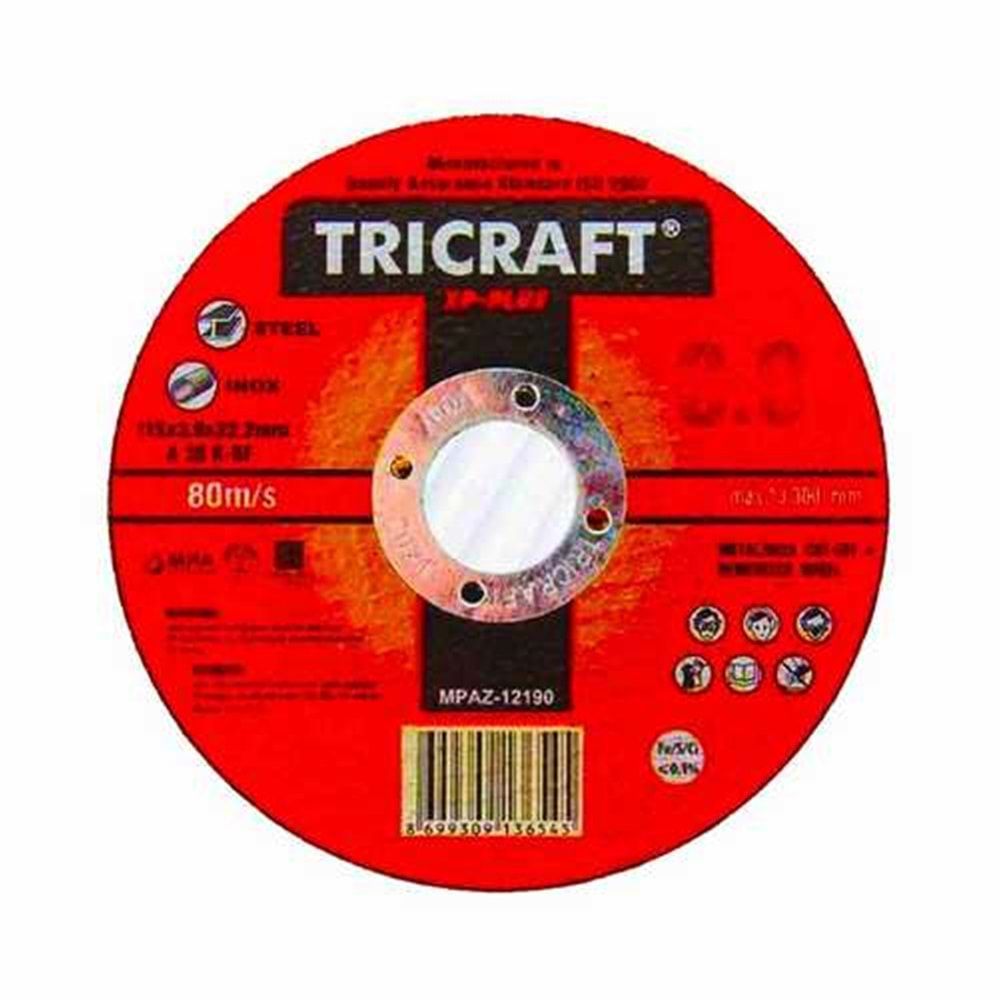 İnox Kesici Taş 230*3 Mm Tricraft