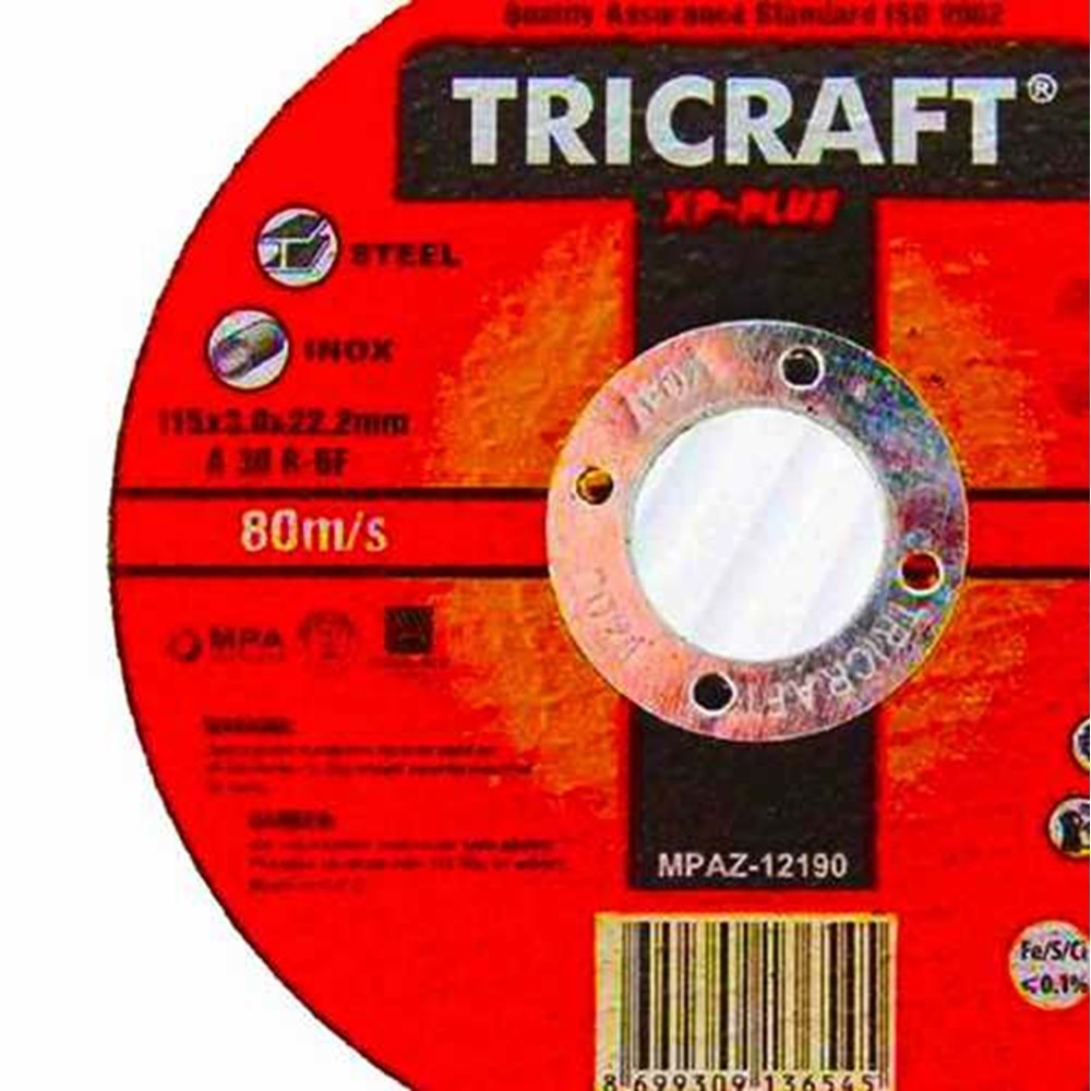 İnox Kesici Taş 230*3 Mm Tricraft