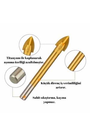 Cam Seramik Delme 7 mm Çok Amaçlı PROFESYONEL Matkap Ucu