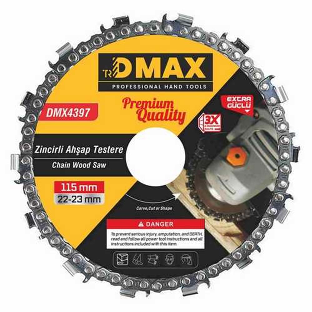 Ahşap Sunta Testere Zincirli Ahşap Sunta Testere 115 mm