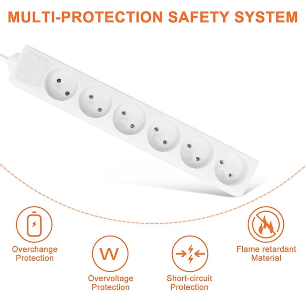 Grup Priz 6 Lı 2 Metre