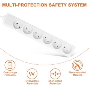 Grup Priz 6 Lı 3 Metre