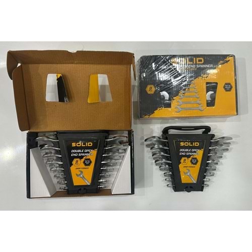 Anahtar Takımı Açık Ağız 8 Parça SOLİD