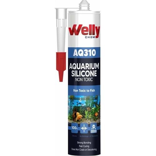Welly aq311 akvaryum silikonu 280 ml şeffaf