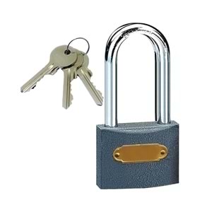 Asma Kilit Star Gri Uzun 32 Mm Asma Kilit