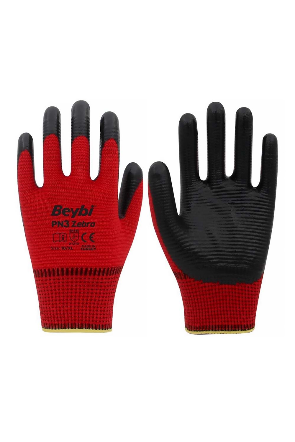 Eldiven Beybi Pn3 Zebra Kırmızı Zebra Eldiven