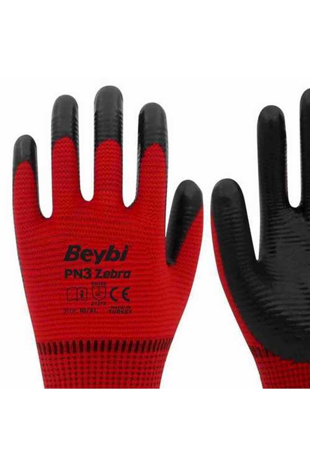 Eldiven Beybi Pn3 Zebra Kırmızı Zebra Eldiven