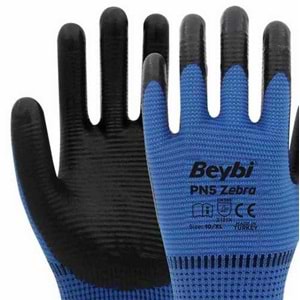 Eldiven Beybi Pn5 Zebra Mavi Eldiven Zebra Eldiven