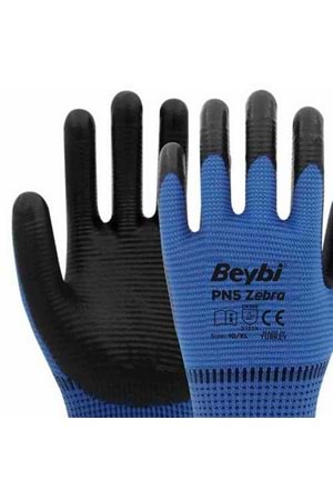 Eldiven Beybi Pn5 Zebra Mavi Eldiven Zebra Eldiven