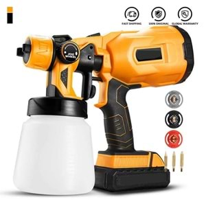 Boya Tabancası Şarjlı 18V HVLP 800 ml