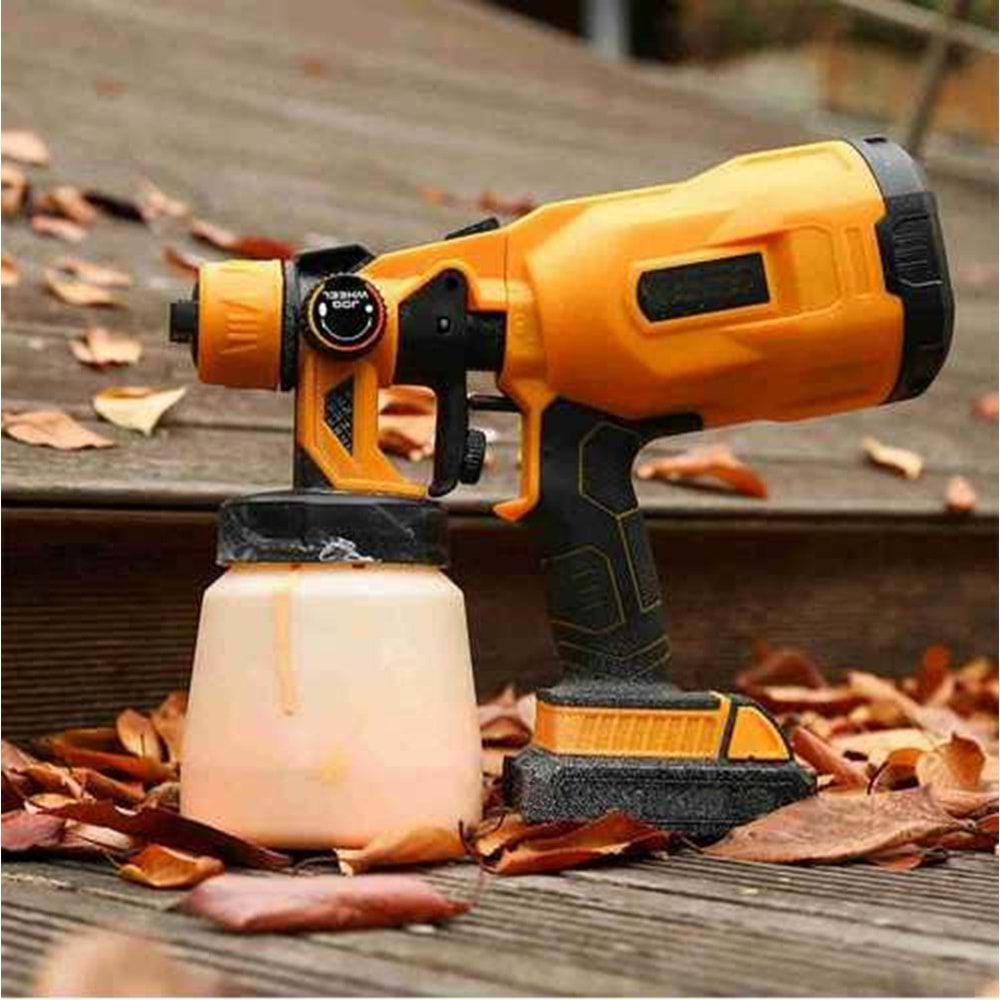 Boya Tabancası Şarjlı 18V HVLP 800 ml