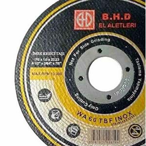 İnox Kesici Taş 115*1 Mm Bhd