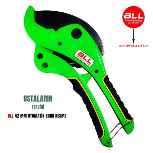 Boru Kesme Makası BLL Otomatik 42 Mm Pvc Boru Kesme Makası Yeşil
