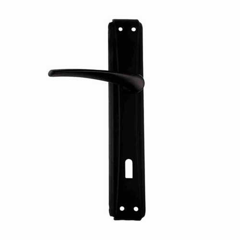 Kapı Kolu Bravo Aynalı Siyah Oda Kapı Kolu 2 Li Kapı Kolu Takım