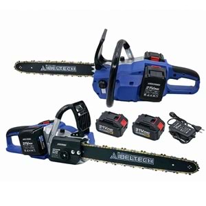 Zincirli Testere Şarjlı 42V 15 Pilli Ibeltech BSDJ-18 Çift Akü