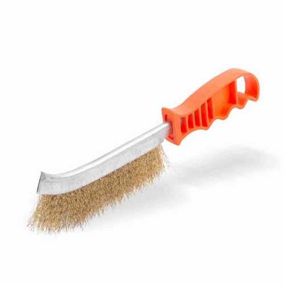 Tel Fırça Kırmızı Saplı Çelik Tel Fırça 225 Mm Garantili