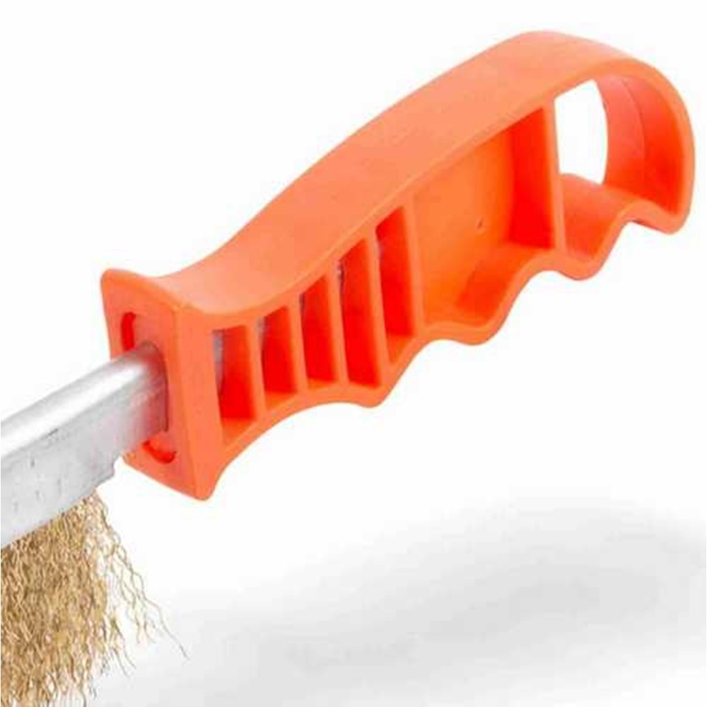 Tel Fırça Kırmızı Saplı Çelik Tel Fırça 225 Mm Garantili
