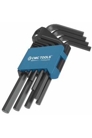 Alyan Seti 9 Parça Alyan Seti Kısa 120 Mm Cmc Tools Düz Alyan Seti