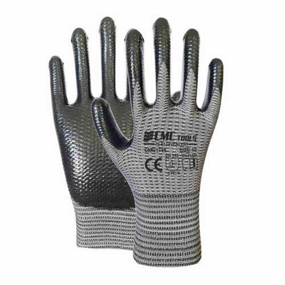 Eldiven Cmc Desenli Zebra Eldiven 1/2 Gri