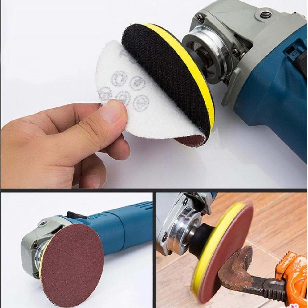Cırtlı Zımpara Pedi 115 Mm 120 Kum
