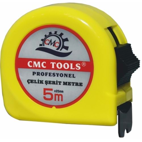Metre Şerit Metre 5x25 Mm CMC Çelik Şerit Metre Profesyonel Şerit Metre