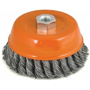 Çanak Fırça Burgulu Çanak Fırça 85 Mm