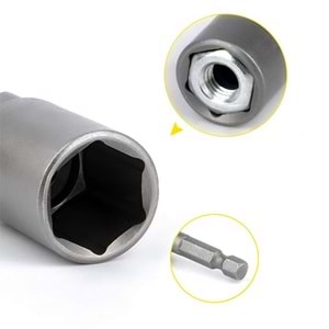 Somun Adaptörü 10*45 Manyetik Somun Sıkma Adaptörü