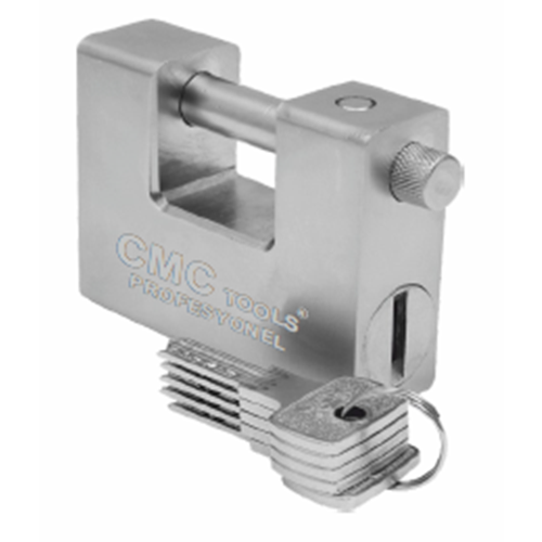 Asma Kilit Cmc Çelik Yassı Kilit Bilyalı 75 Mm Asma Kilit (Özel Kutulu)