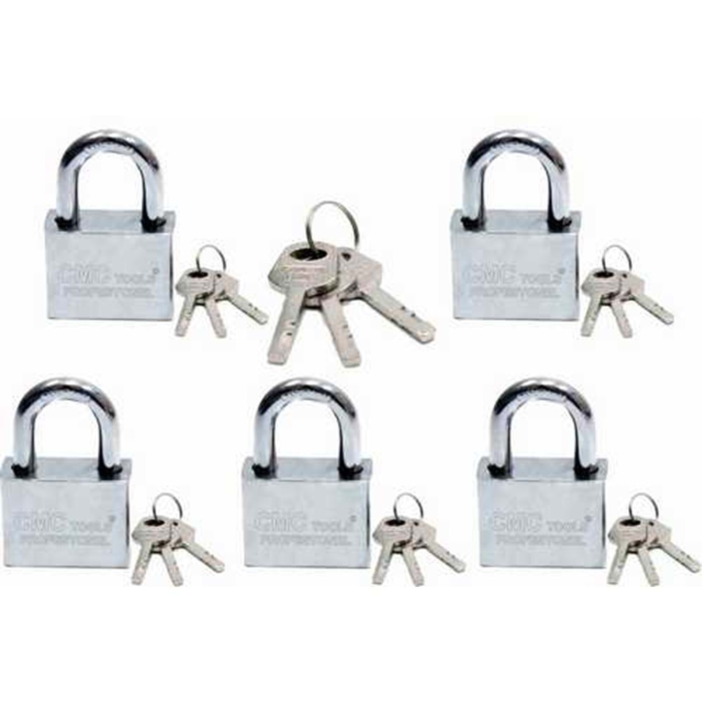 Asma Kilit Master Çelik Asma Kilit 60 Mm 6 Lı Set