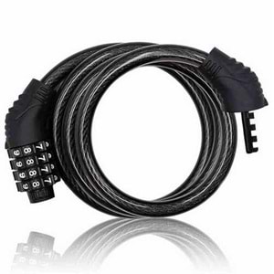 Bisiklet Kilidi CMC6682 12mm*80 Cm Şifreli Bisiklet Halat Zincir Kilidi 80 Cm Çelik Kilit Çap 12 Mm Hırsız Önleme Güvenlik