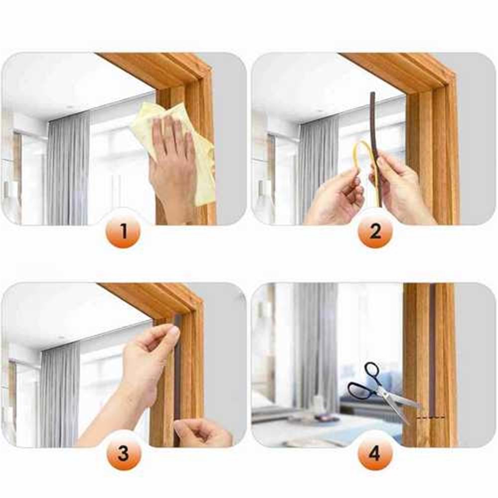 Kapı Fitili Kahverengi Pencere Fitili Cmc Kapı ve Pencere Fitili Kahverengi
