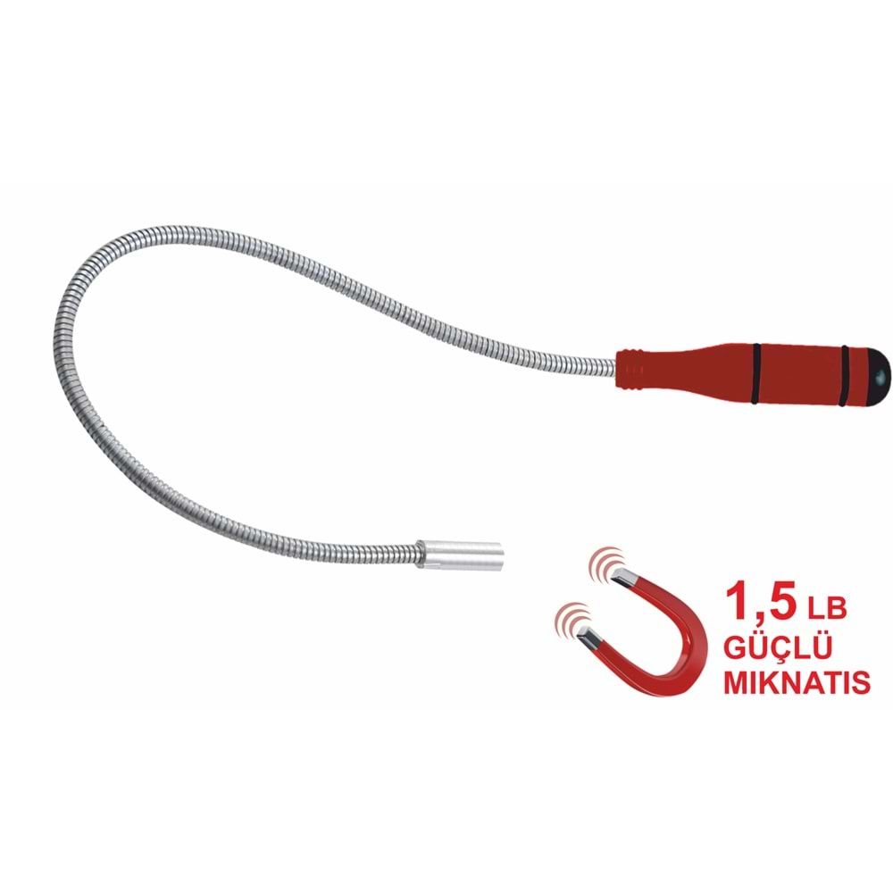 Spiralli Yaylı Mıknatıs İnce Uçlu 55cm