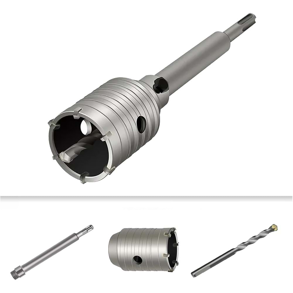 Sds Beton Buat Açma Panç Seti Matkap Ucu Panç 55 Mm