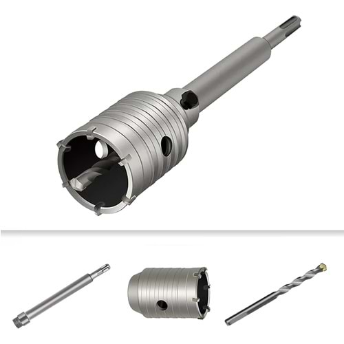 Sds Beton Buat Açma Panç Seti Matkap Ucu Panç 55 Mm